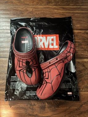 CROCS Marvel Spider-Man Red and Black Clog Sandals for Men
